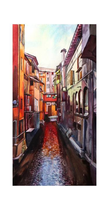 Original Realism Cities Paintings by SVIATLANA DANSKAYA