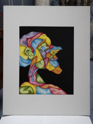 Original Abstract Expressionism Abstract Drawings by Anastasiia Henatulina