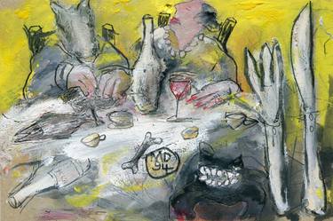 Print of Figurative Food & Drink Paintings by Marion Poetsch Dittmar