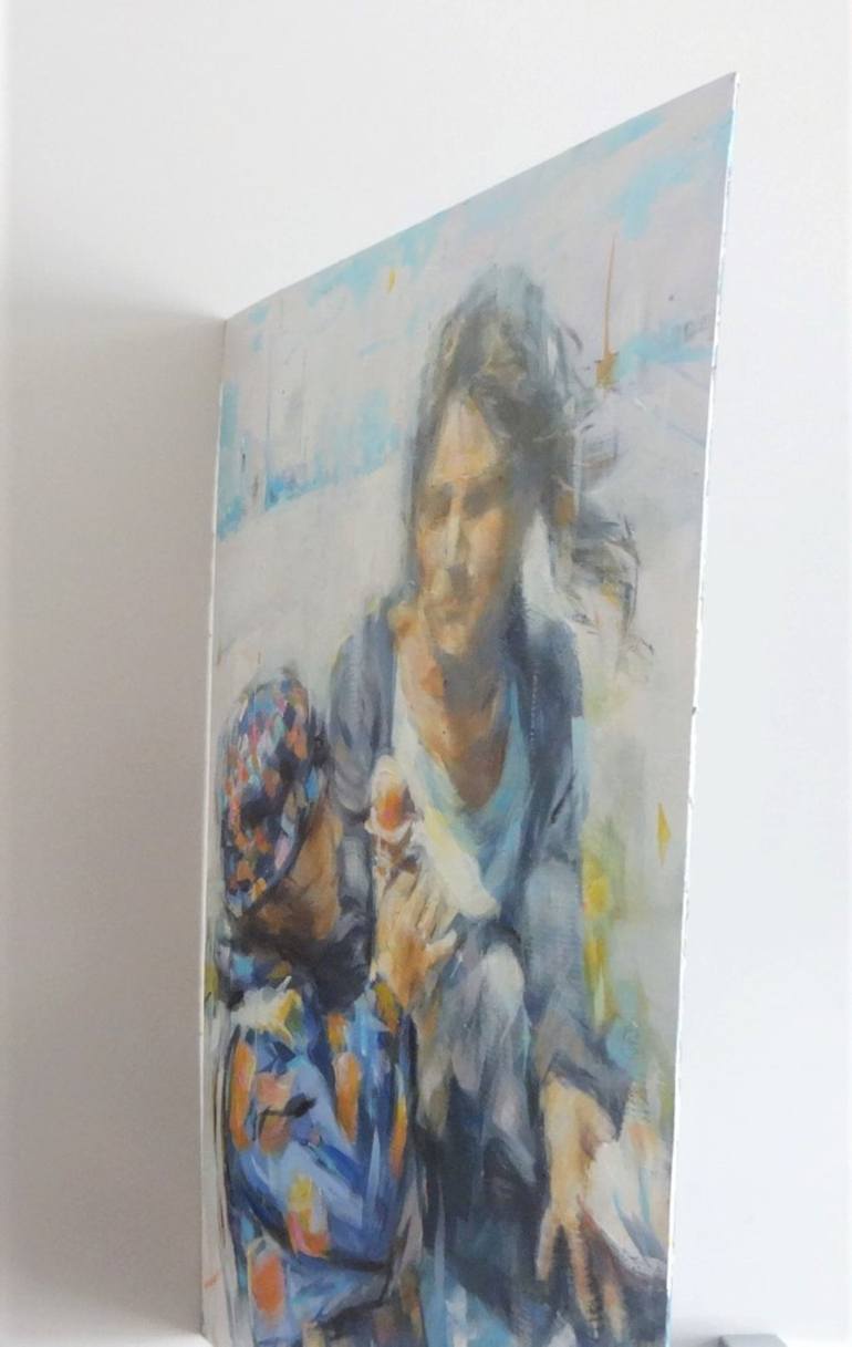Original Contemporary Family Painting by Gerry Miller