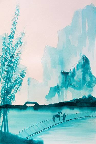 Print of Fine Art Landscape Paintings by Nicole Tang