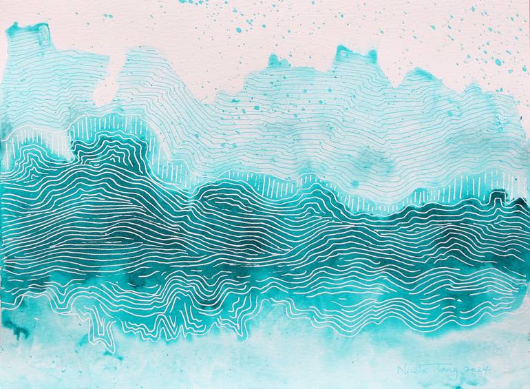 Print of Abstract Landscape Paintings by Nicole Tang