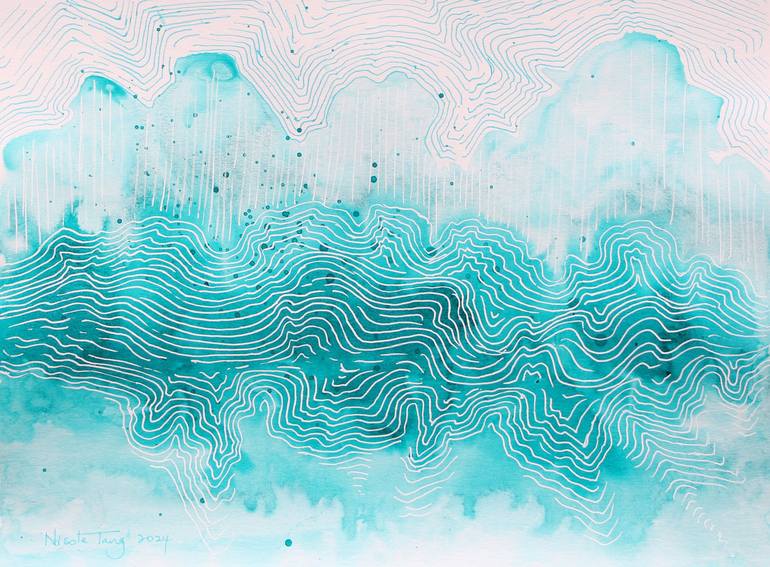 Print of Abstract Expressionism Landscape Paintings by Nicole Tang