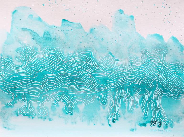 Print of Abstract Landscape Paintings by Nicole Tang