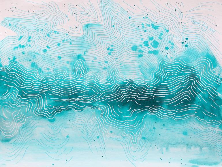 Print of Abstract Landscape Paintings by Nicole Tang