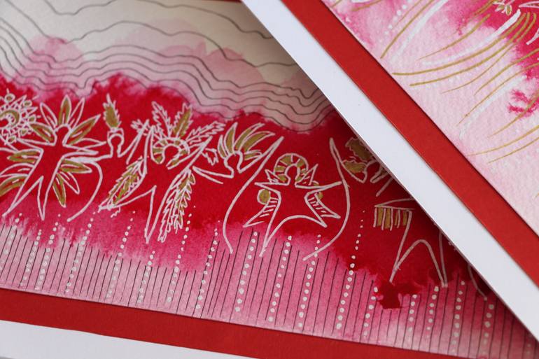 Original Contemporary Fantasy Painting by Nicole Tang