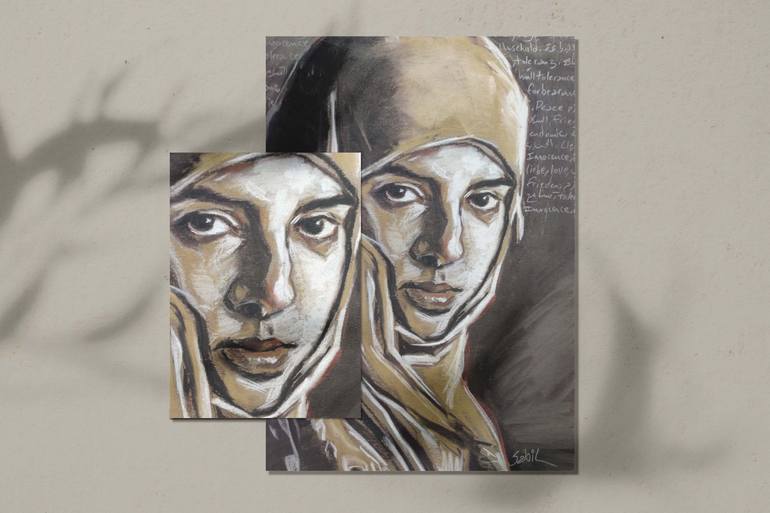 Original Figurative People Drawing by Mido Sabil