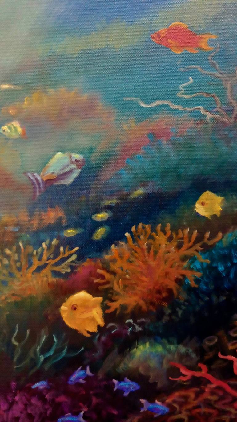 Original Fish Painting by Lee Campbell