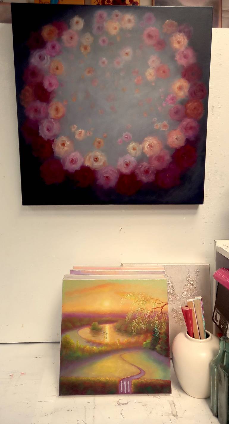 Original Floral Painting by Lee Campbell