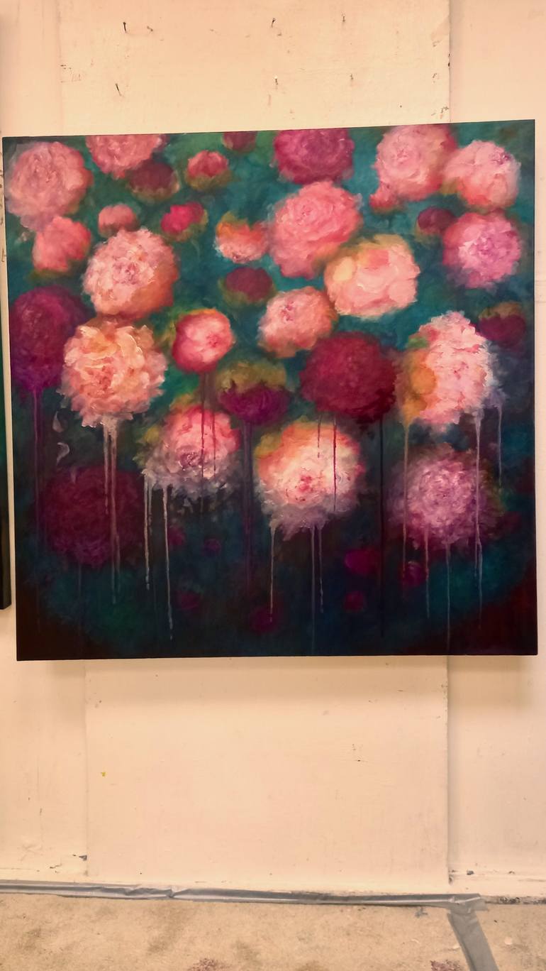 Original Floral Painting by Lee Campbell