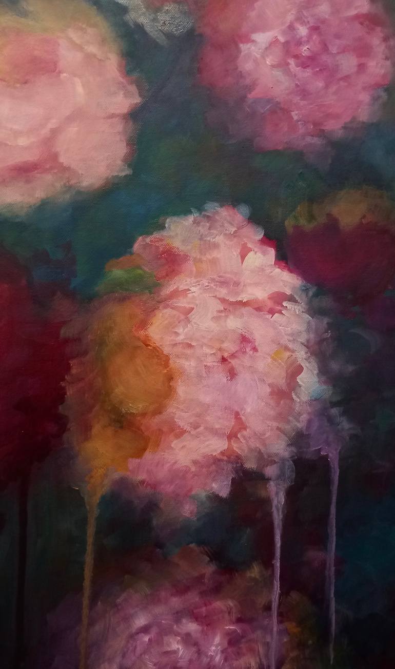 Original Impressionism Floral Painting by Lee Campbell