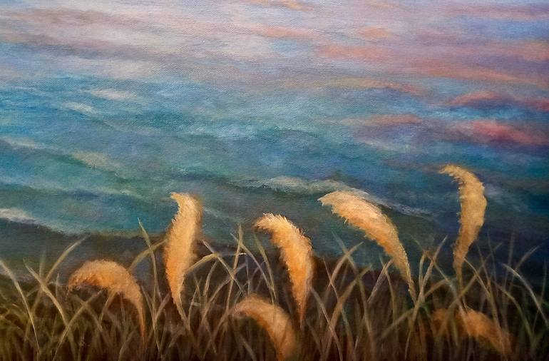 Original Post-impressionism Landscape Painting by Lee Campbell