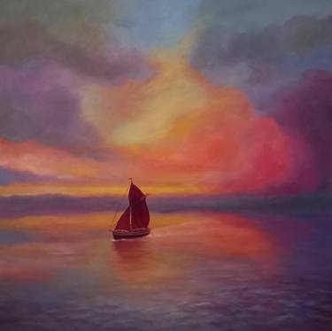 Original Figurative Seascape Painting by Lee Campbell