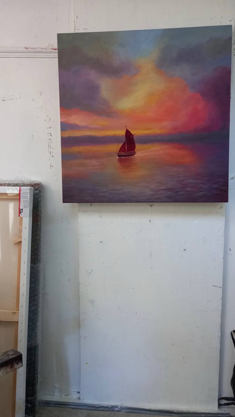 Original Figurative Seascape Painting by Lee Campbell