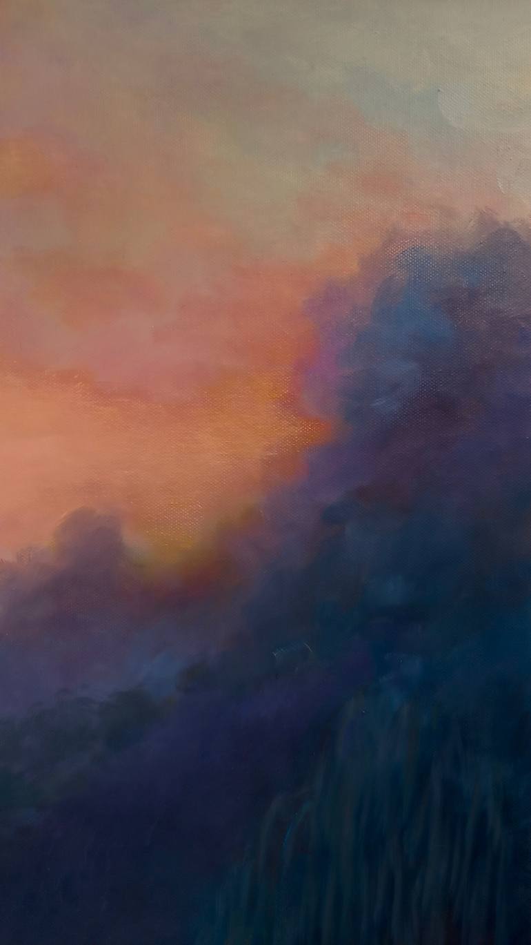Original Art Nouveau Landscape Painting by Lee Campbell