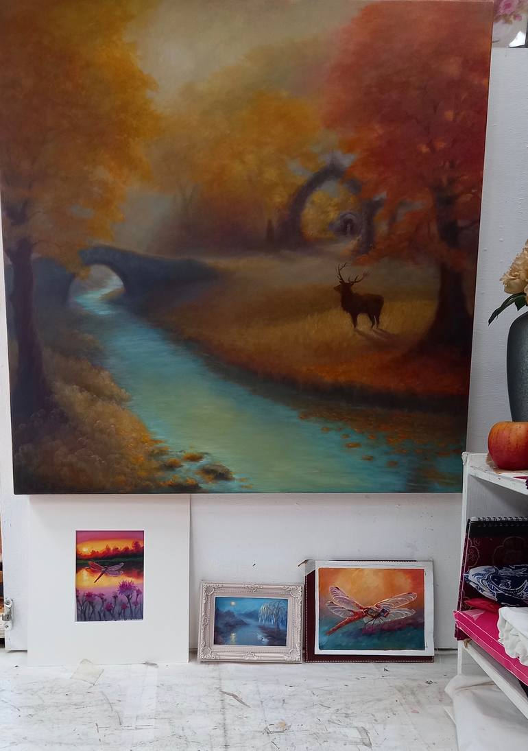 Original Figurative Landscape Painting by Lee Campbell
