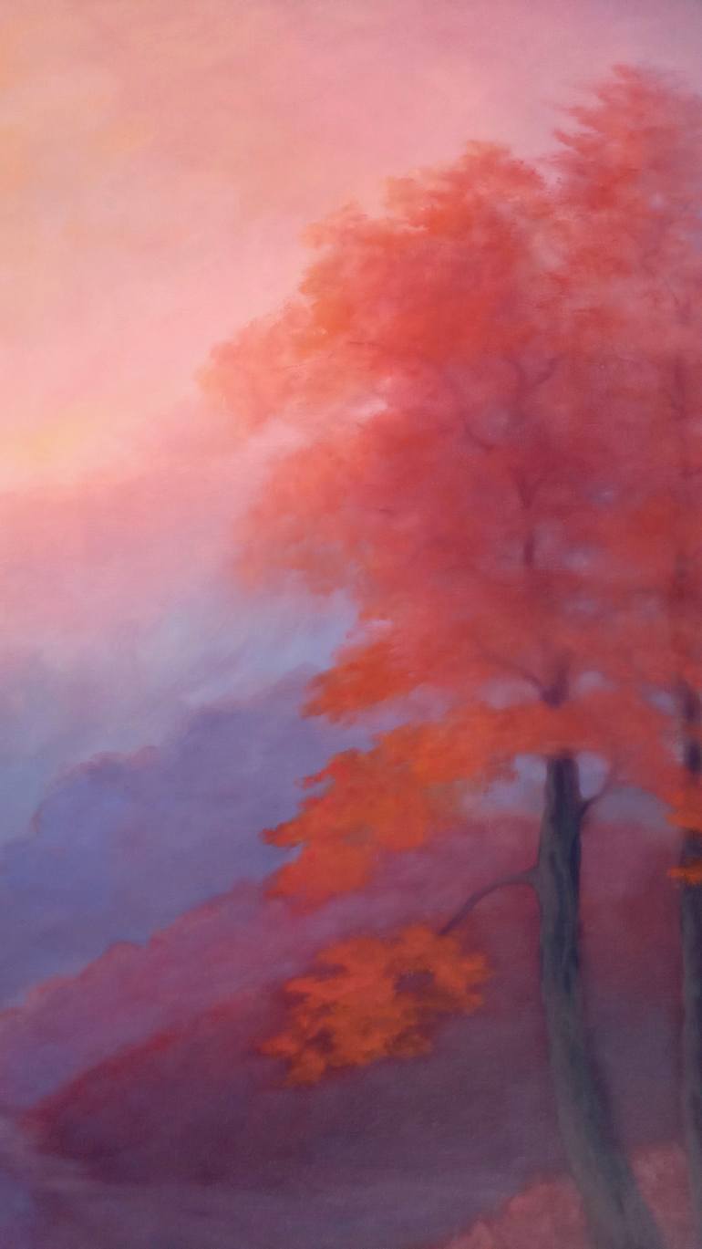Original Art Nouveau Landscape Painting by Lee Campbell