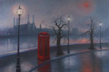 Original Figurative Cities Paintings by Lee Campbell
