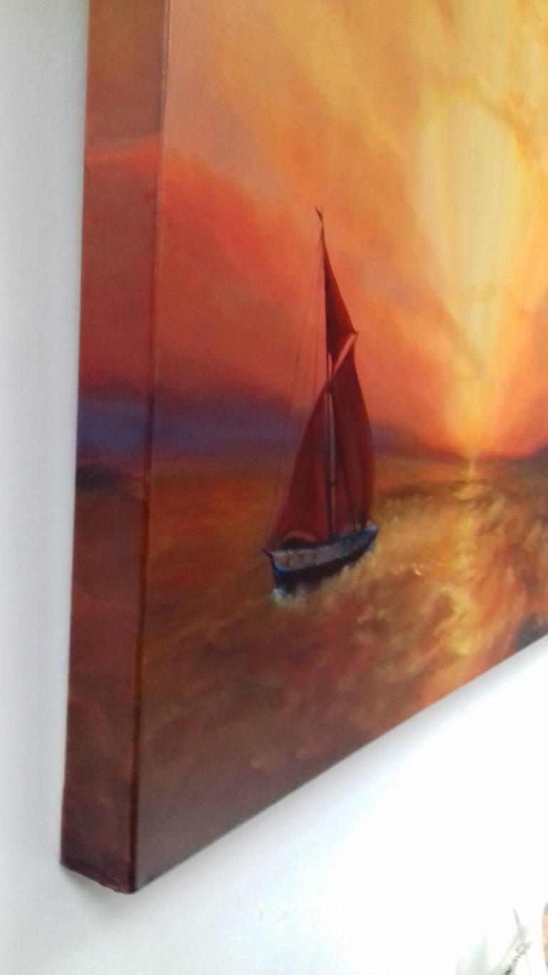 Original Fine Art Seascape Painting by Lee Campbell