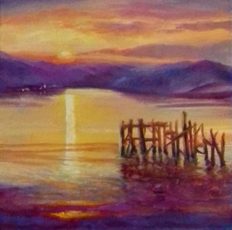 Original Fine Art Seascape Painting by Lee Campbell