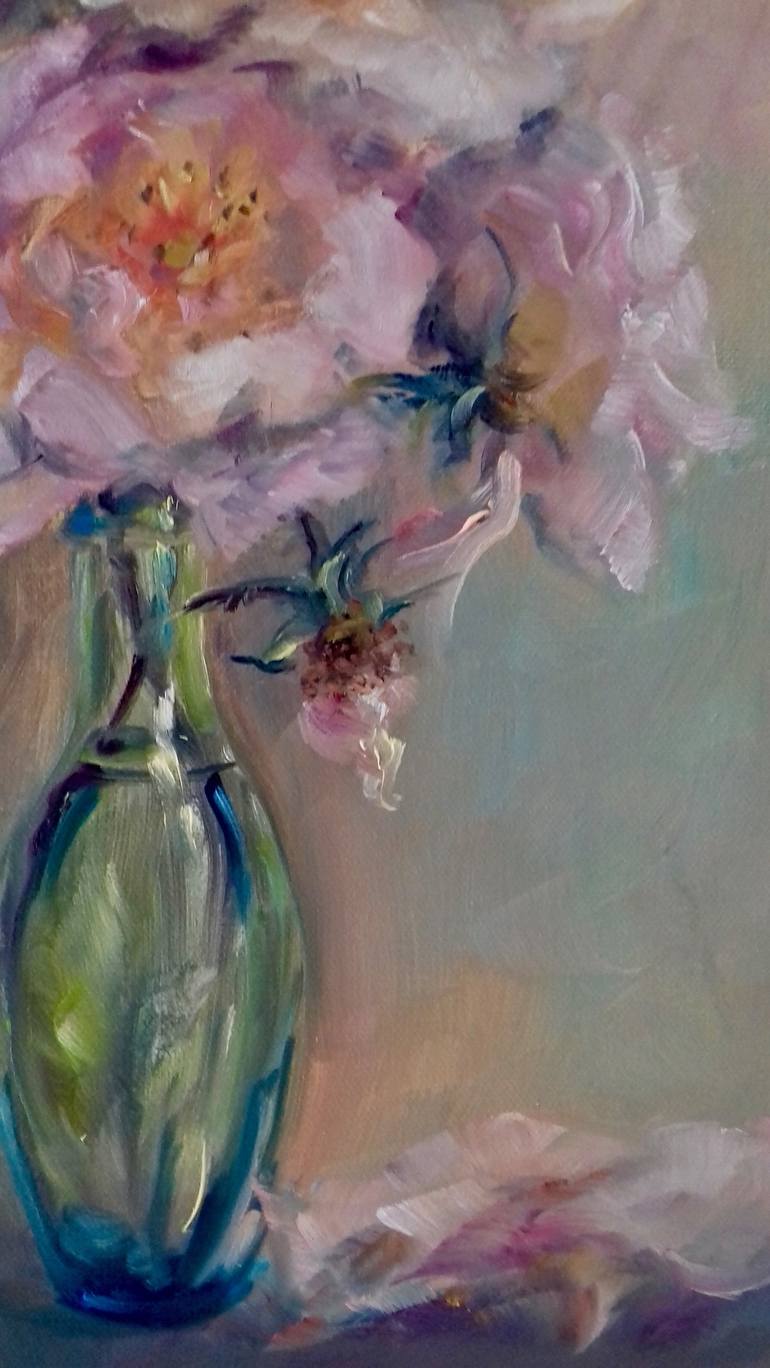 Original Fine Art Floral Painting by Lee Campbell