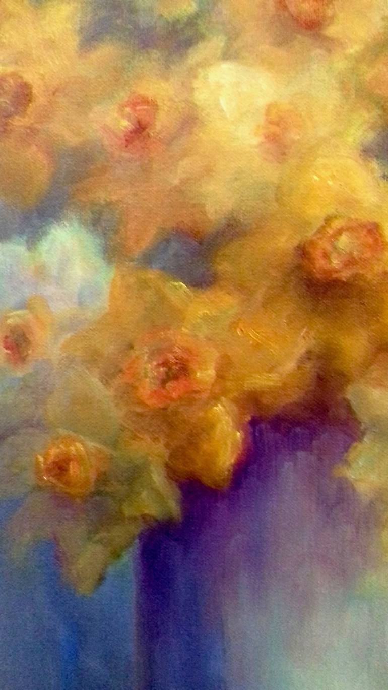 Original Fine Art Floral Painting by Lee Campbell