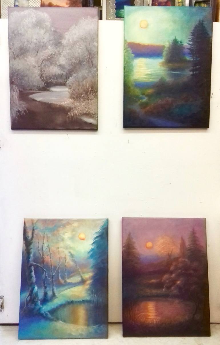 Original Figurative Landscape Painting by Lee Campbell