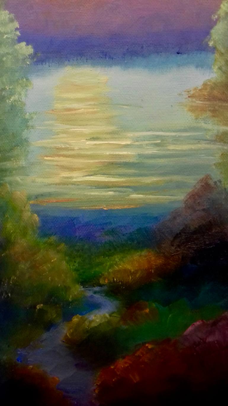 Original Figurative Landscape Painting by Lee Campbell