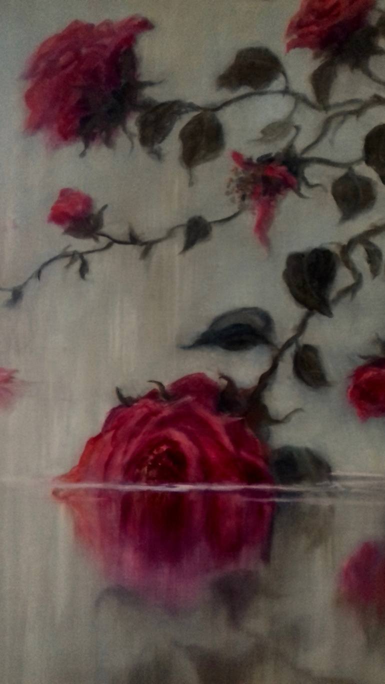 Original Fine Art Floral Painting by Lee Campbell