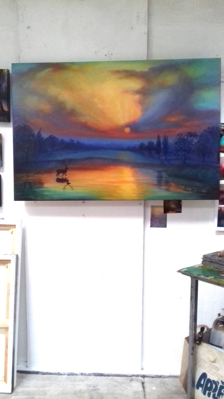 Original Figurative Landscape Painting by Lee Campbell