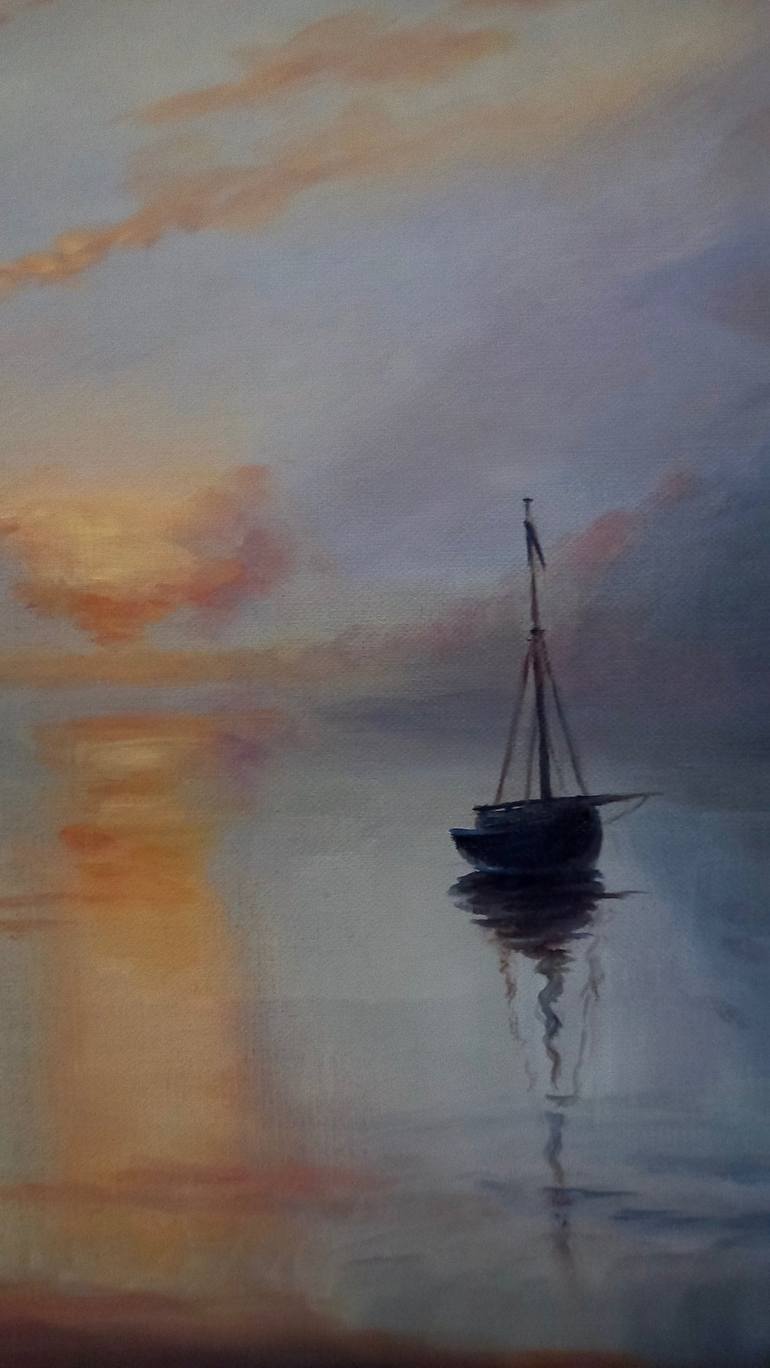 Original Figurative Seascape Painting by Lee Campbell