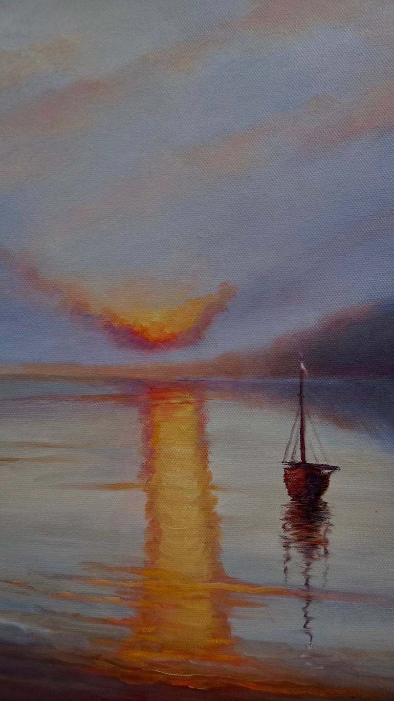 Original Figurative Seascape Painting by Lee Campbell