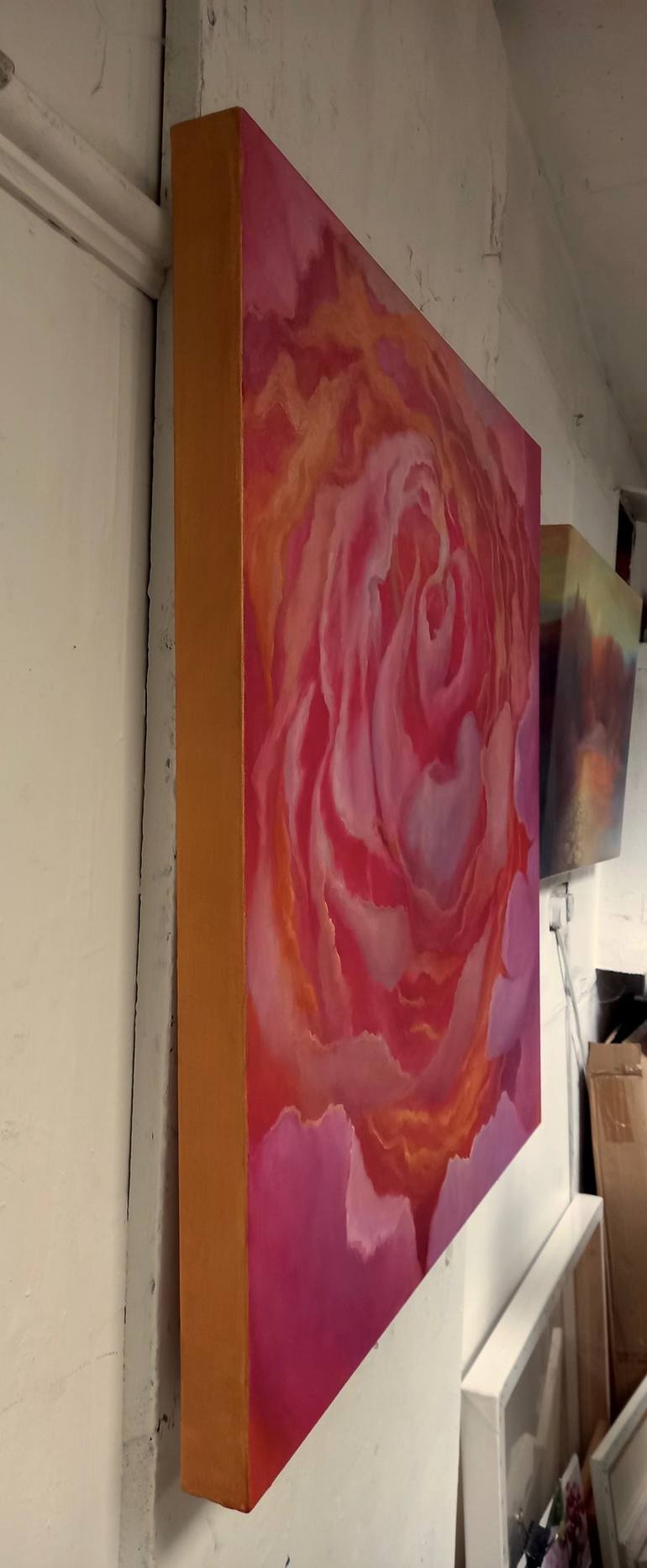 Original Abstract Floral Painting by Lee Campbell