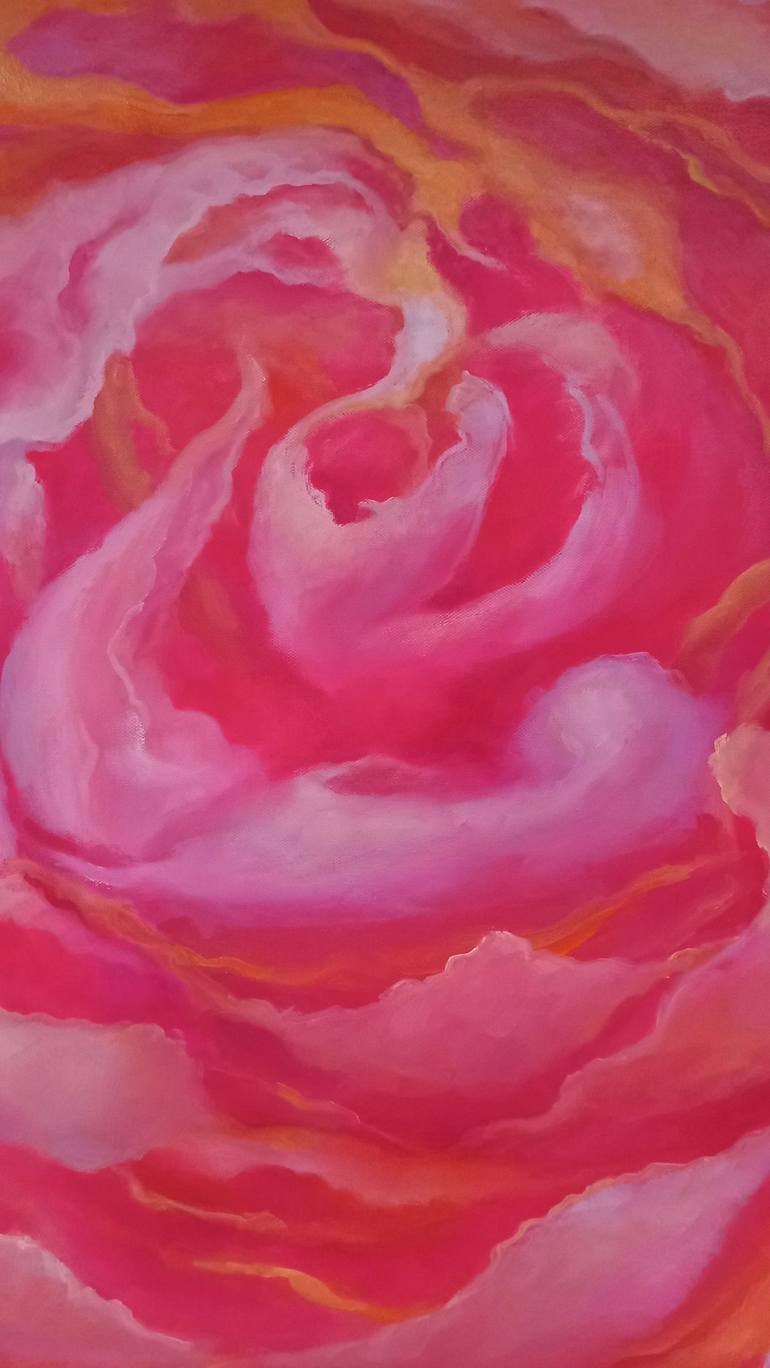Original Abstract Floral Painting by Lee Campbell