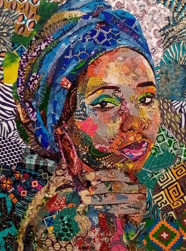Print of Abstract Portrait Collage by kofi Owusu