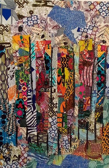 Print of Abstract Expressionism Abstract Collage by kofi Owusu