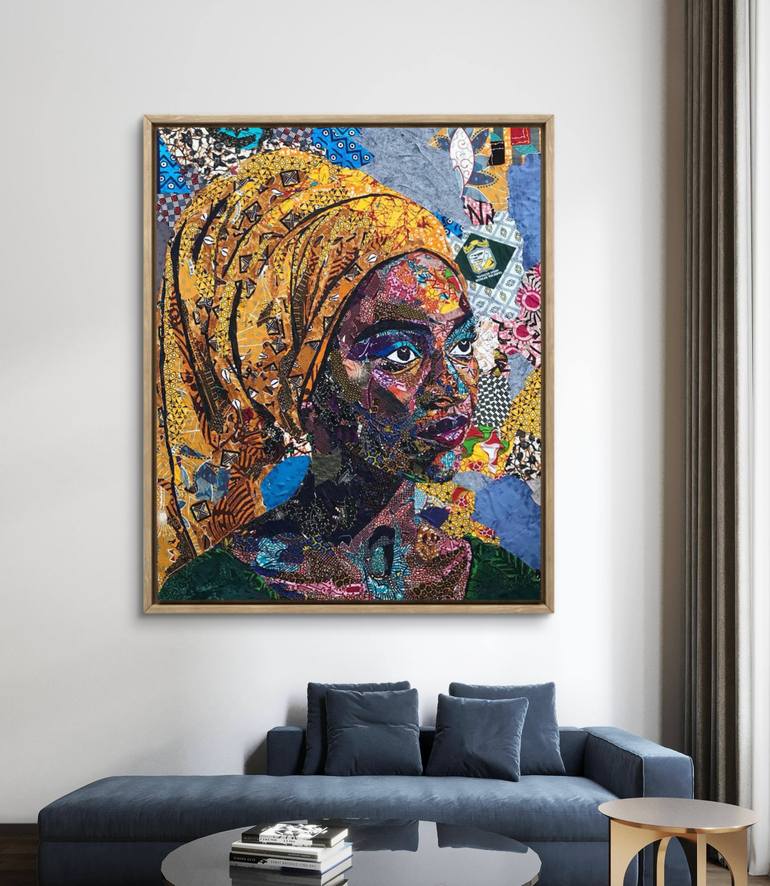 Original Abstract People Collage by Kofi Owusu