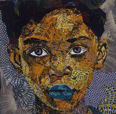 Original Abstract Expressionism People Collage by kofi Owusu