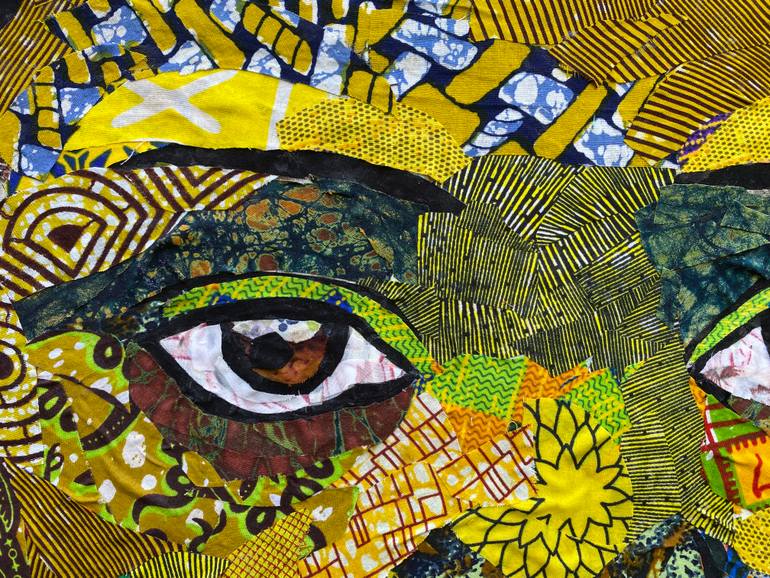 Original Art Deco Children Collage by Kofi Owusu