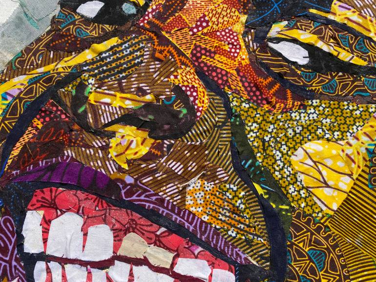 Original Art Deco Love Collage by Kofi Owusu