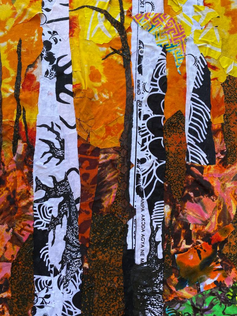 Original Abstract Travel Collage by Kofi Owusu
