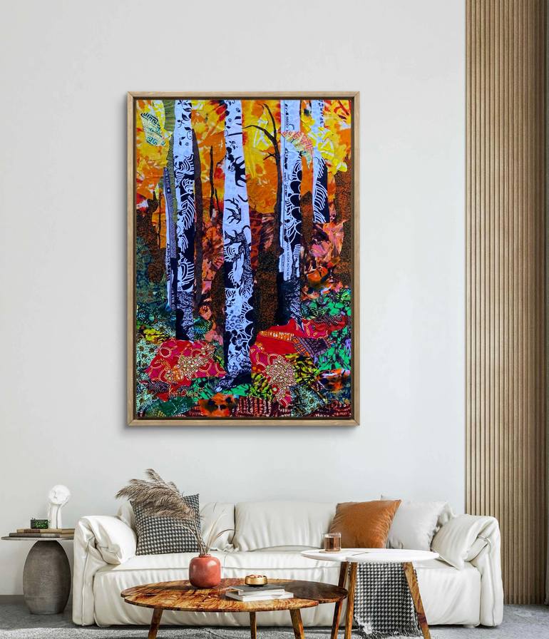 Original Abstract Travel Collage by Kofi Owusu