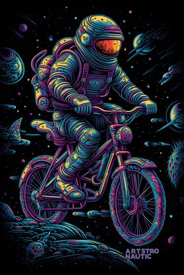 Print of Bicycle Digital by Kareen Kolster