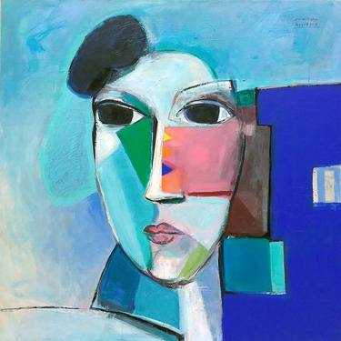 Original Abstract Portrait Paintings by Ayyad Alnimer
