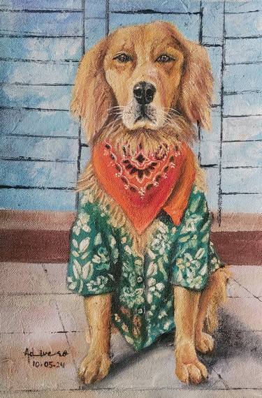 Original Realism Animal Painting by Veronika Zutshi