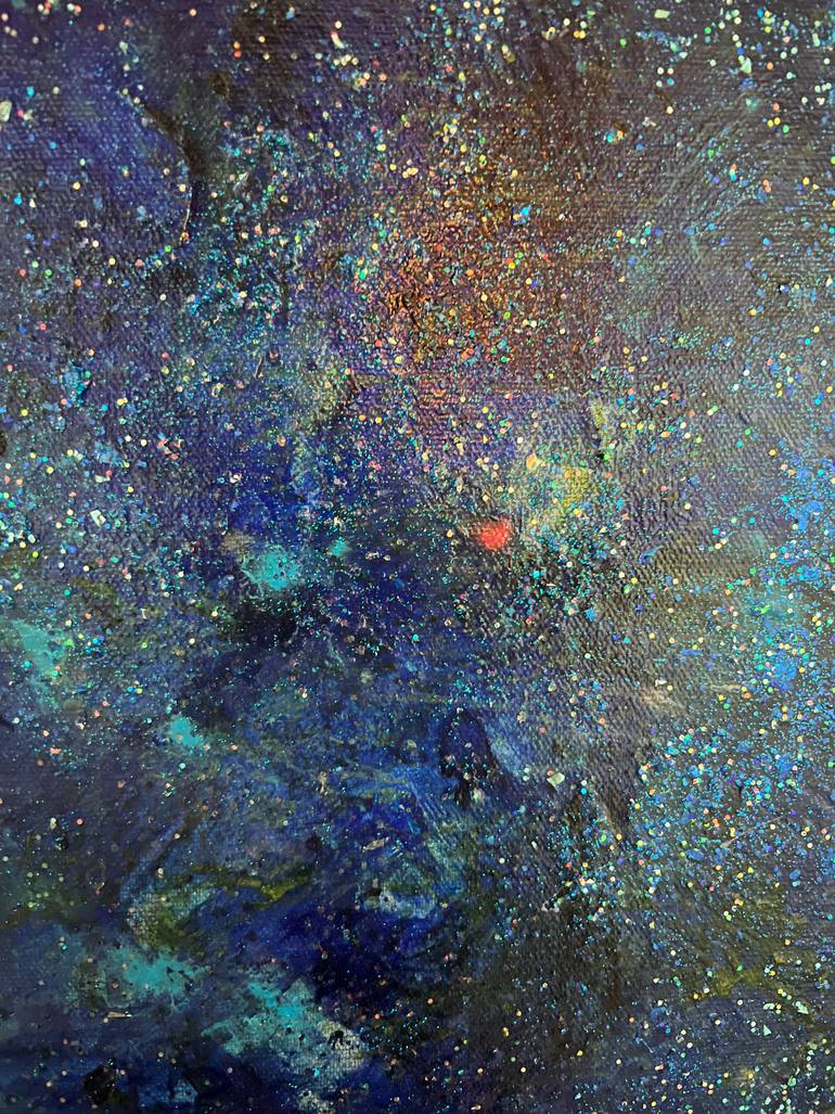 Original Abstract Expressionism Abstract Painting by Chua Kok Hooi