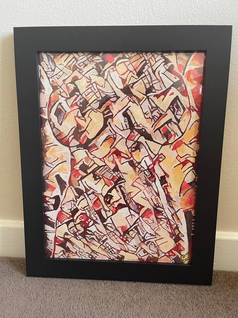 Original Abstract Expressionism Abstract Painting by Doreen Thomas