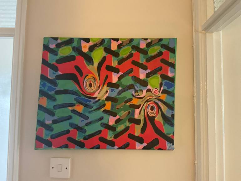 Original Conceptual Abstract Painting by Doreen Thomas