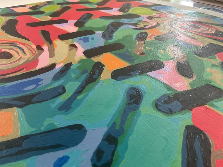 Original Conceptual Abstract Painting by Doreen Thomas