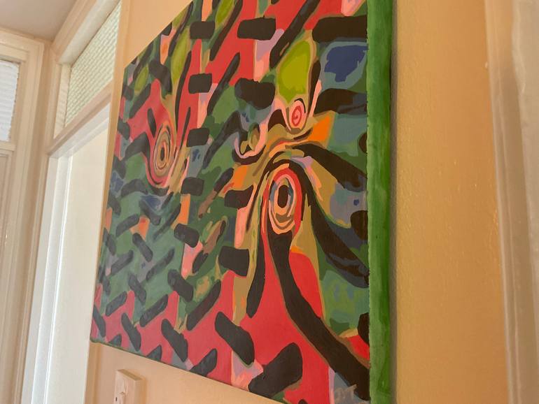 Original Conceptual Abstract Painting by Doreen Thomas